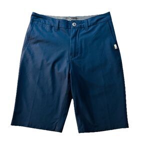 Quiksilver Amphibian Shorts Mens 28/14 Navy Blue 4 Way Stretch Lightweight